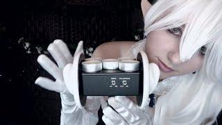 Boosette ASMRs you  ear rubbing, tapping, scratching, and candle lighting