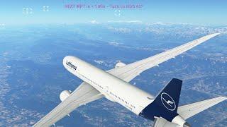 Final approach into Hannover from Barcelona