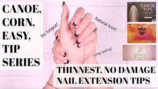 Nail Extension: DIAMI's Thinnest & NO Damage Canoe Tip Series Explained!