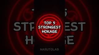 Top 5 strongest hokage #anime #naruto #viral