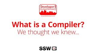 What is a compiler? We thought we knew… | Mads Torgersen at DDD Brisbane 2015