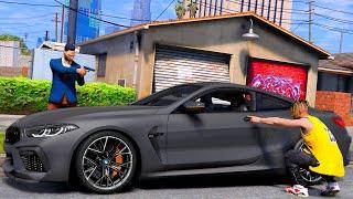 РЕАЛЬНАЯ ЖИЗНЬ В GTA 5 - У МЕНЯ ПЫТАЛИСЬ УГНАТЬ BMW M8! ВЫВЕЗ УГОНЩИКА В ЛЕС! ВОТЕР