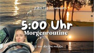 MORGENROUTINE - Jeden Tag um 5 Uhr aufstehen. Lohnt sich das?? (Vlog)