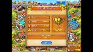 Farm Frenzy 3 only GOLD (level 87) playthrough Веселая ферма 3 (уровень 87) Золото