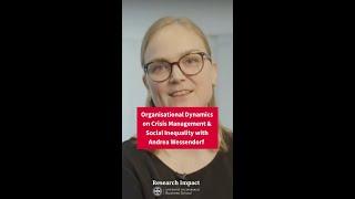 Dealing with Major Crises and Social Inequality at Work with Andrea Wessendorf