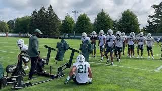 Michigan State Football Practice | First Day Fall Camp | Jonathan Smith Head Coach | DL, DBs