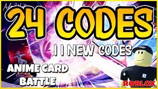 11 NEW CODES24 NEW WORKING CODES for ⭐ANIME CARD BATTLE ⭐ Roblox 2024 ⭐ Codes for Roblox TV