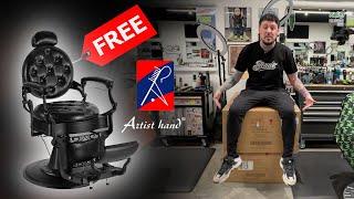 I got a FREE Barber Chair  Artist Hand Beauty Barber Equipment