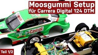 Moosgummi-Setup für Carrera Digital 124 DTM Slotcars - Teil 1