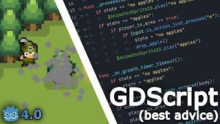 Best Advice to Learn the Godot GDScript Quickly