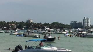 Flyboard over Miami Florida at Haulover Sandbar