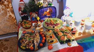  7 МЕНЮ на НОВЫЙ ГОД 2025 . Праздничный стол   Новогодний стол  Париж/Menu pour Noël et Fêtе.