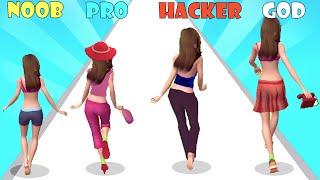 NOOB vs PRO vs HACKER vs GOD - Clothes Run