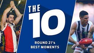 The 10 best moments from Round 21, 2019 | AFL