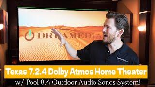 Texas 7.2.4 Dolby Atmos Home Theater w/ Pool 8.4 Outdoor Audio Sonos System!