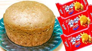 20-20 Biscuit Se Kaise Cake Banaye - How to Make Cake Without Oven Easy Cake Recipe - Rasoi with maa