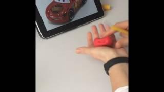 Тачка молния маквин из мастики. Fondant Lightning McQueen