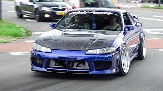 Tuner Cars leaving a Car Show "AutoMadness 2024"- Pandem Supra MK5, Countach, Rocket Bunny Golf 6..