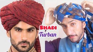 How To Tie SHADi Turban Style Tutorial || Male Wedding Turbans || Majid shah 2020