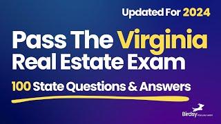 Virginia Real Estate Exam 2024: 100 Must-Know Questions & Answers