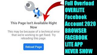 How To Make Full Overload Overlite Facebook Account 2020 // Syco Tech Zone // Overload Never Show