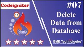 How to Delete Data from Database in Codeigniter