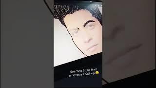 Procreate App Drawing | Sketch : Bruno Mars #foryou #reels #fyp #shorts #procreate #follow #art #fy