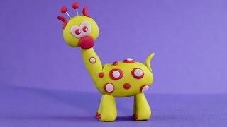 Play Doh - Clay Animal Giraffe Making Step by Step