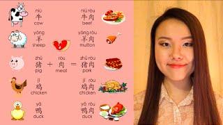 Learn Mandarin Chinese Vocabulary Lesson: How to say meat, beef, pork, chicken, duck, mutton, lamb,