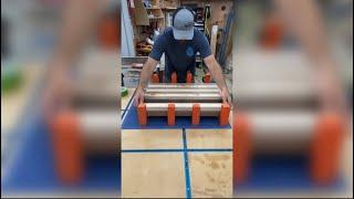 Gluing up a huge cutting board!