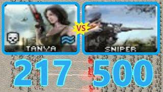 Tanya vs Sniper - Same Cost - Red Alert 2 MO