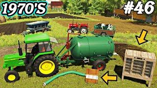 1970'S. BIG EPISODE. Slurry, bales, lime, bulls, new toys. Farming simulator 22. FS 22. Ep 46