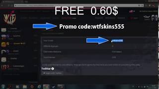 WTF SKINS PROMO CODE : wtfskins555