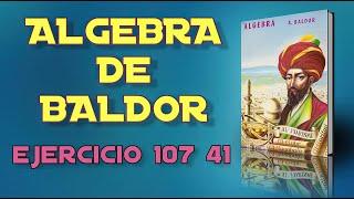 Algebra de Baldor Desde Cero - Ejercicio 107 - 41