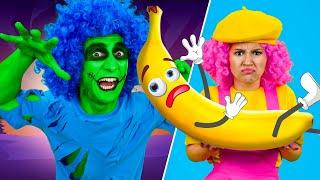 ZOMBIE LOVES BANANA | Zaza Boom Kids Song