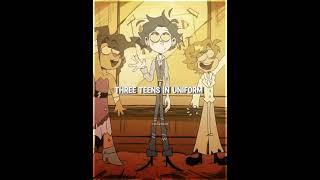 Three teens in uniform #zeddyzi #ramshackle
