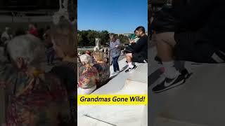 Grandmas on Vacation Try a Slide ( IG - @kelsey.amanda )