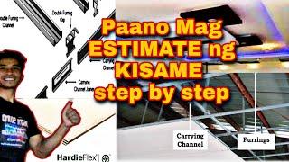 Paano Mag Estimate Ng KISAME Gamit ang Metal Frame at Hardieflex STEP BY STEP