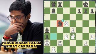 QUEEN GAMBITS DECLINED BY PRAGG | CARUANA VS PRAGGNANANDHAA | TATA STEEL CHESS RD11