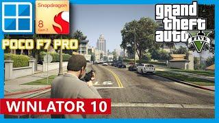 Winlator 10 - GTA 5 (Best Setting) | PC Emulation on Android