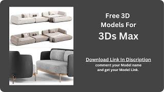 3ds Max free Download Sofa Model