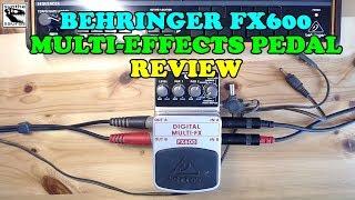 Behringer Digital Multi FX FX600 review (for synth gear)