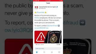 Canada Border Services Agency (CBSA) Warns About Possible Scams Using Its Name- Be Careful