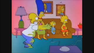 The Simpsons - Homer chasing Bart