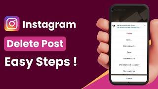 How to Delete Instagram Post !