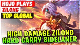 High Damage Zilong, Hard Carry Sidelaner [ Top Global Zilong ] Hojo plays - Mobile Legends Build