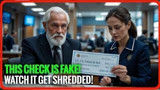 Bank Teller Shredded a Veterans Check--5 Minutes Later theTreasury Secretary Walked In and Fired Her