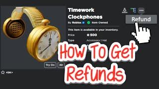 How to REFUND Items on Roblox!