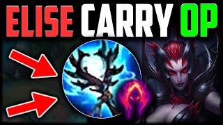 ELISE JUNGLE META IS BRUTAL... How to Play Elise & Carry Low Elo for Beginners Season 14