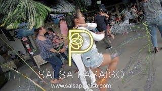 Max & Kati - salsa social dancing @ Paraíso Salsa Dayclub México